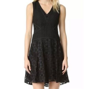 New DVF Diane Von Furstenberg Women Fiorenza Black Lace Dress Size 12